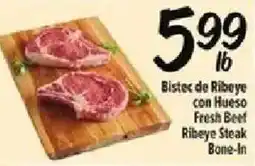 Fiesta Mart Fresh Beef Ribeye Steak Bone-In offer