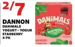 Sedano's Dannon Danimals Yogurt offer