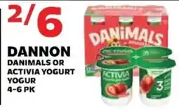 Sedano's Dannon Danimals or Activia Yogurt offer
