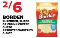 Sedano's Borden shredded, sliced or chunk cheese queso assorted varieties offer
