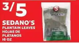 Sedano's Sedano's plantain leaves offer