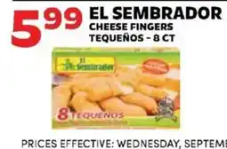 Sedano's El sembrador cheese fingers offer