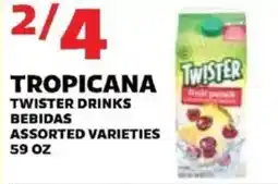 Sedano's Tropicana Twister Drinks offer