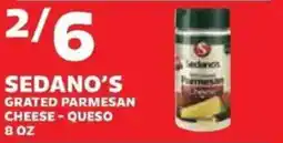 Sedano's Sedano's grated parmesan cheese - queso offer