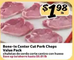 Fresco y Más Bone-In Center Cut Pork Chops Value Pack offer