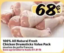 Fresco y Más 100% All Natural Fresh Chicken Drumsticks Value Pack offer