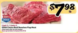 Fresco y Más Usda choice beef boneless flap meat offer