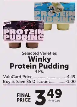 Food City Winky Protein Pudding offer