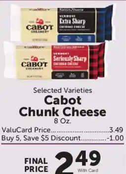 Food City Cabot Chunk Cheese offer