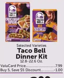 Food City Taco Bell Dinner Kit offer