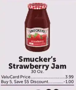 Food City Smucker's Strawberry Jam offer
