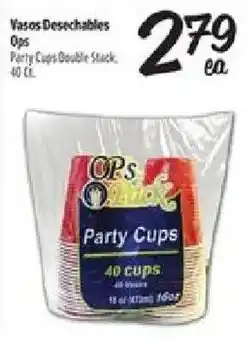 El Super Ops party cups offer