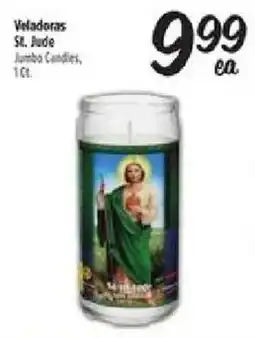 El Super Veladoras St. Jude Jumbo Candles offer