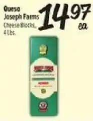 El Super Joseph Farms cheese blocks offer