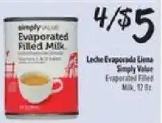 El Super Simply Value Evaporated Filled Milk offer