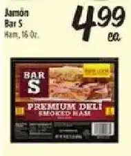 El Super Bar S premium deli smoked ham offer