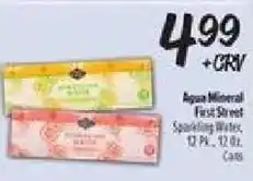 El Super Aqua Mineral First Street Sparkling Water offer