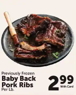 Food City Previously Frozen Baby Back Pork Ribs offer