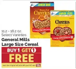 Harris Teeter General Mills Large Size Cereal offer
