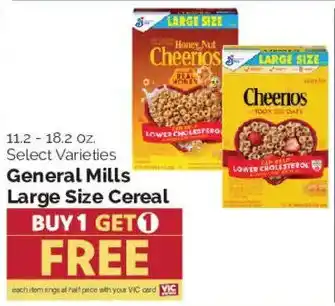General Mills Large Size Cereal