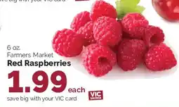 Harris Teeter Farmers Market Red Raspberries offer
