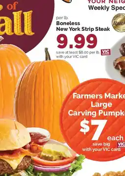 Harris Teeter Farmers Market Large Carving Pumpkin offer