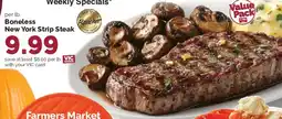 Harris Teeter Farmers Market Boneless New York Strip Steak offer