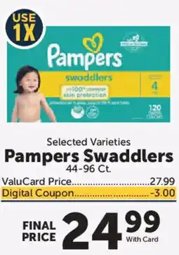 Food City Pampers Swaddlers offer