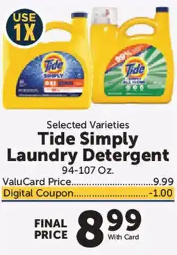 Food City Tide Simply Laundry Detergent offer