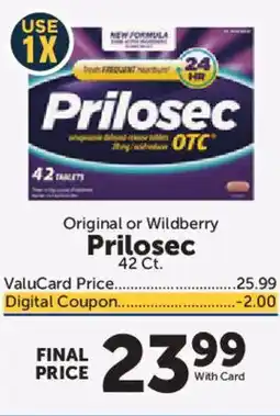 Food City Original or Wildberry Prilosec offer