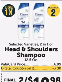 Food City Head & Shoulders Shampoo offer