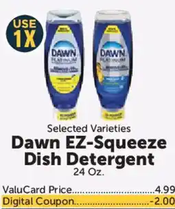 Food City Dawn ez-squeeze dish detergent offer