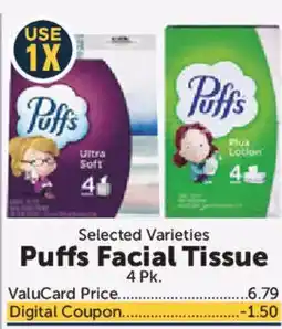Food City Puffs Facial Tissue offer