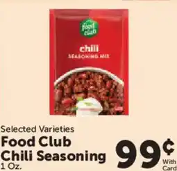 Food City Food Club Chili Seasoning offer