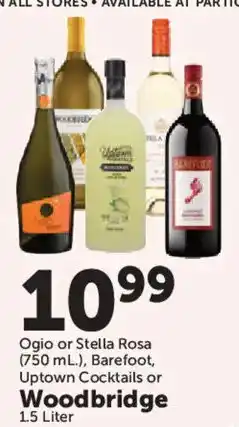 Food City Ogio or Stella Rosa, Barefoot, Uptown Cocktails or Woodbridge offer
