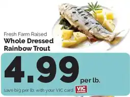 Harris Teeter Fresh Farm Raised Whole Dressed Rainbow Trout offer