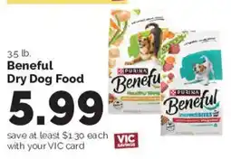 Harris Teeter Purina Beneful dry dog food offer