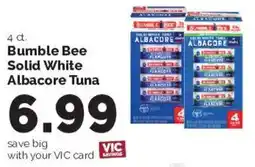 Harris Teeter Bumble Bee Solid White Albacore Tuna offer