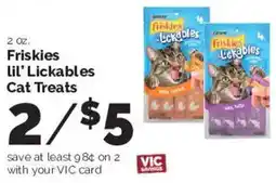 Harris Teeter Friskies lil' Lickables Cat Treats offer