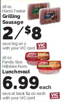 Harris Teeter Harris Teeter grilling sausage offer