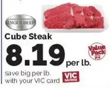 Harris Teeter Angus Beef Cube Steak offer
