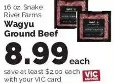 Harris Teeter Snake River Farms Wagyu Ground Beef offer