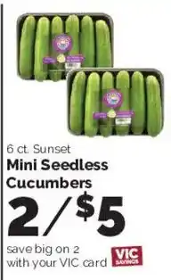 Harris Teeter Sunset Mini Seedless Cucumbers offer