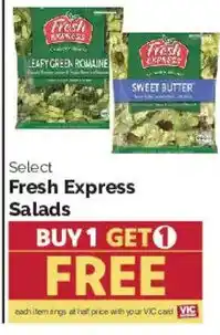 Harris Teeter Fresh Express Salads offer