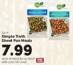 Harris Teeter Simple Truth Sheet Pan Meals offer