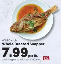 Harris Teeter Wild Caught Whole Dressed Snapper offer