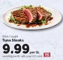 Harris Teeter Wild Caught Tuna Steaks offer