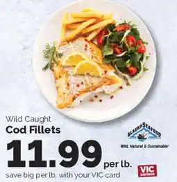 Harris Teeter Alaska Seafood Wild Caught Cod Fillets offer
