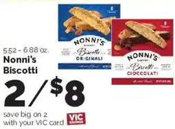 Harris Teeter Nonni's Biscotti offer