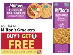 Harris Teeter Milton's Crackers offer